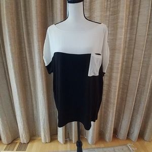 7 For All Mankind Short Sleeve Blouse NWT